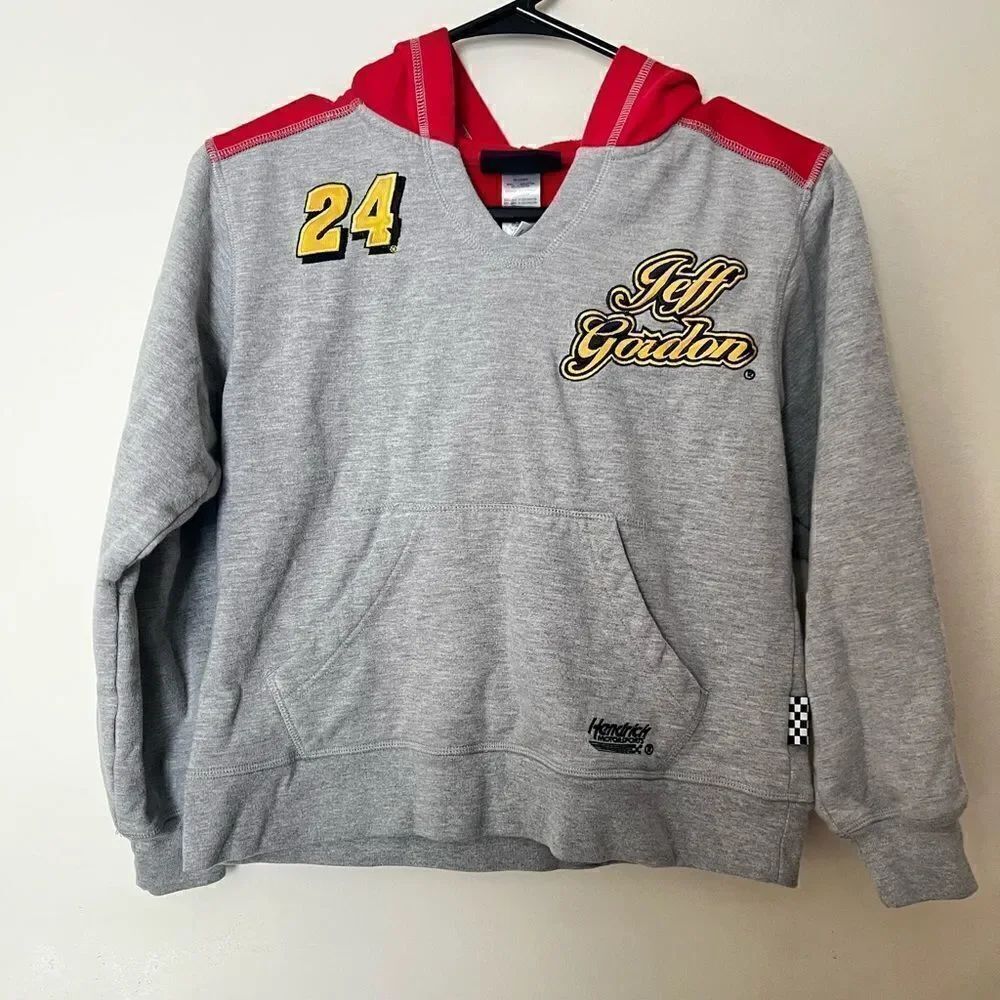 Vintage Jeff Gordon 24 Nascar Hoodie Boys 14/16